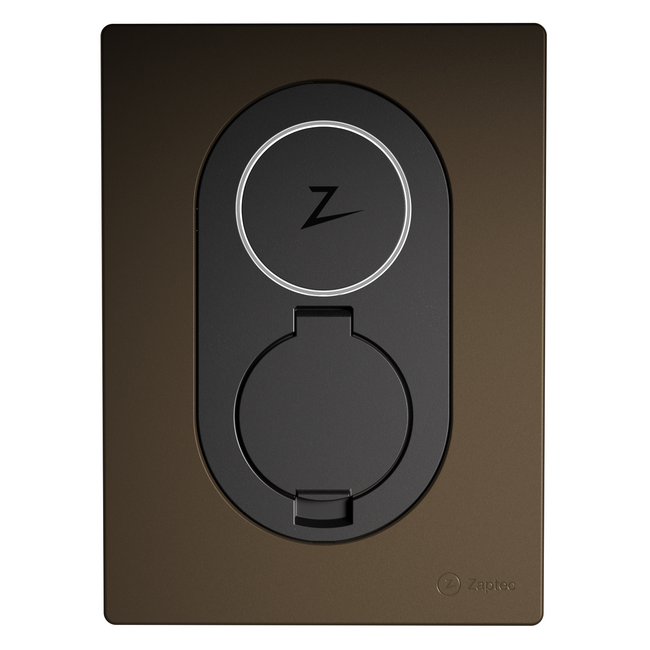 Zaptec GO laadpaal tot 22 kW Wood Brown