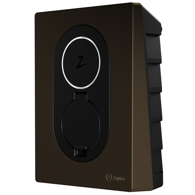 Zaptec GO laadpaal tot 22 kW Wood Brown